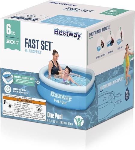 בריכת פטנט 1.80 מטר bestway