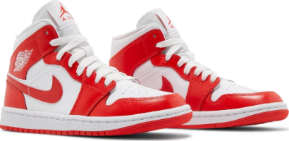 Wmns Air Jordan 1 Mid Habanero Red