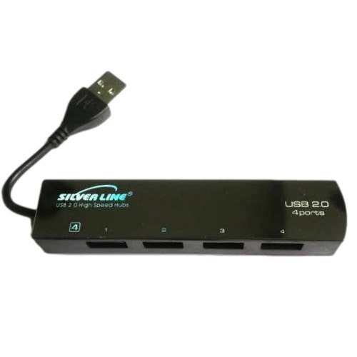 מפצל 4 יציאות Silver Line Hub USB 2.0