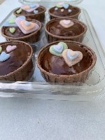 מארז מאפינס שוקולד לבבות - ללא קמח חיטה