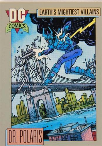 קלף בודד די.סי קומיקס DC Comics - Dr. Polaris' Magno-Gun - Earth's Mightiest Villains - 93