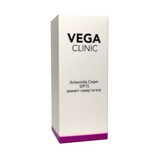 קרם נגד קמטים עם ליפוזומים Vega Clinic- AntiWrinkle Cream SPF 15