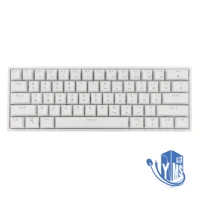 מקלדת גיימינג מכנית בצבע לבן GK61 Skyloong Gateron Yellow