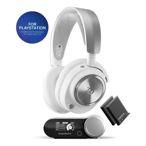 אוזניות גיימינג אלחוטיות SteelSeries Arctis Nova Pro WL P לבן