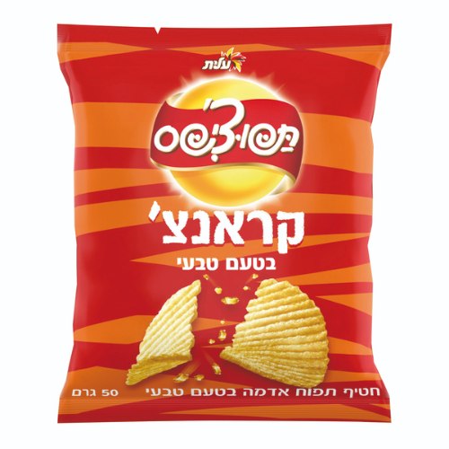 תפוצ'יפס קראנצ' בטעם טבעי 50 ג'