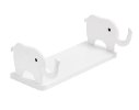 לבן - מדף אחסון בצורת פיל