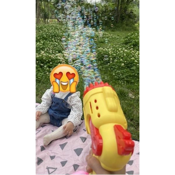 חוות דעת - אקדח בועות סבון חשמלי עם לדים