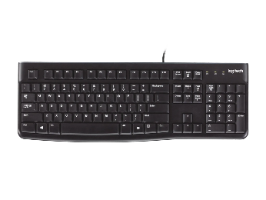 מקלדת חוטית K120 Logitech צבע שחור