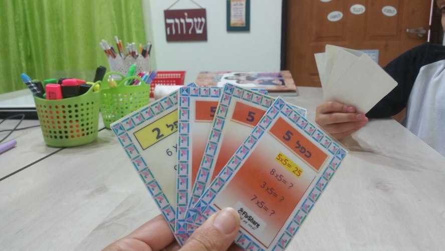 קובץ משחק רביעיות לוח הכפל
