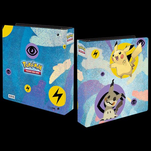 אוגדן אולטרה פרו 3 טבעות 5 ס"מ לקלפי פוקימון Ultra Pro Pikachu & Mimikyu 2” Album for Pokémon