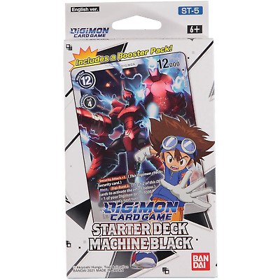 דיג’ימון חבילת קלפים סטארטר דק ST-5 DIGIMON TCG: MACHINE BLACK STARTER DECK