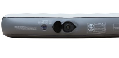 מזרן מתנפח זוגי כולל משאבה צבע אפור Glamp GSSAB22 – מבט מקרוב על שסתום ניפוח פתוח והוראות