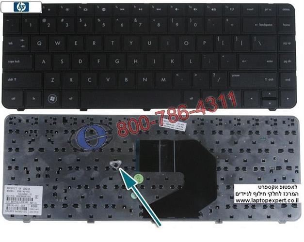החלפת מקלדת למחשב נייד HP PAVILION G4-1000 / G6-1000 Keyboard  - 636191-001 / NSK-CG0SV / 9Z.N6WSV.001