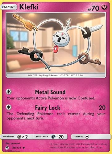 קלף בודד single פוקימון - klefki - Forbidden Light - 89/131