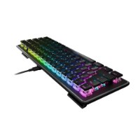 מקלדת גיימינג מכנית-אופטית Turtle Beach Vulcan II Mini – פריט בודד כהה עם תאורת RGB צבעונית וכבל USB מחובר
