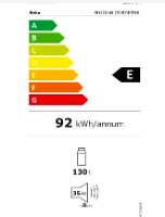 מקרר אינטגרלי משרדי 130 ליטר דגם BEKO BU1104N בקו לבן