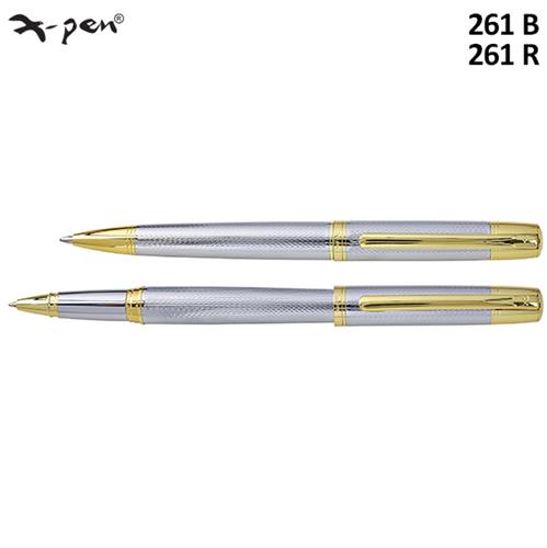 עט סימפוני  כסף זהב  X-Pen SYMPHONY דגם XP-261