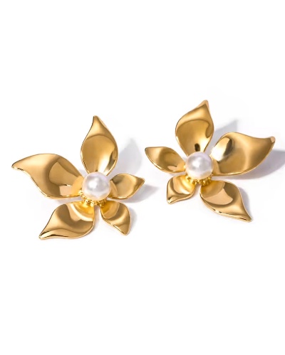 Lilium Earrings Gold