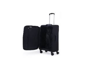 סט 3 מזוודות SWISS בד קלות וסופר איכותיות - צבע שחור