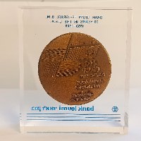 מדליית ארד בנק לאומי, 30 שנה בארה"ב (1950–1980)-מדליה 59 מ"מ, ביציקת פרספקס