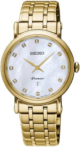 שעון יד אנלוגי נשים מוזהב Seiko sxb434