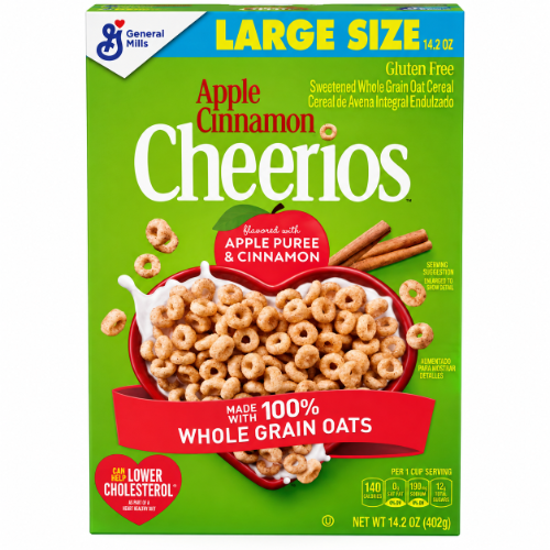דגני בוקר תפוח קינמון ללא גלוטן 402 גרם - Cheerios
