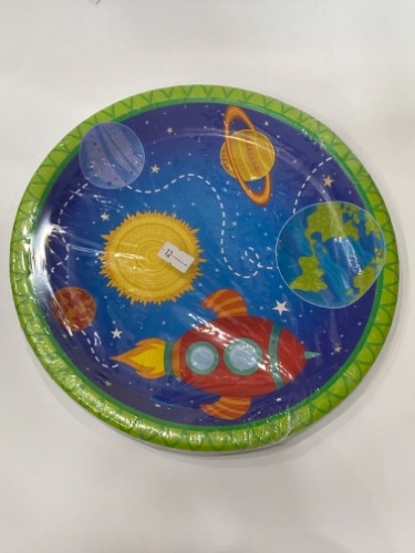 צלחות נייר 8 יח חלל גדולות