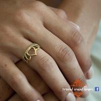 טבעת Tiara לוטוס בראס