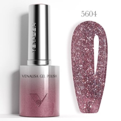 לק ג'ל VENALISA ונליסה 10 מ"ל - 5604 Glitter