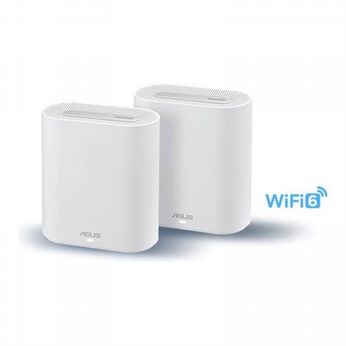 מערכת Mesh Asus ExpertWiFi EBM68 זוג (W-2-PK) Tri-Band WiFi 6 - לבן