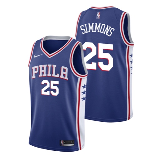 Philadelphia 76ers Nike Icon Swingman Jersey - Ben Simmons