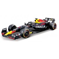 1:18 Race Oracle Red Bull Racing RB19 דגם מכונית פורמולה שחור Bburago