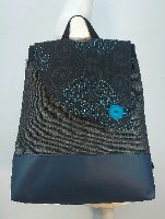 תיק גב נטעלי אפור פרח