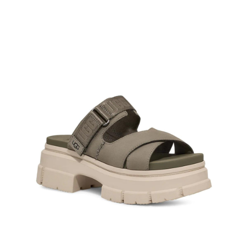 UGG ASHTON SLIDE MOSS GREEN כפכפי נשים ירוק