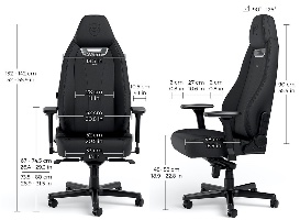 תרשים מידות כיסא מנהלים נובלצ’יירס Legend Starfield Edition