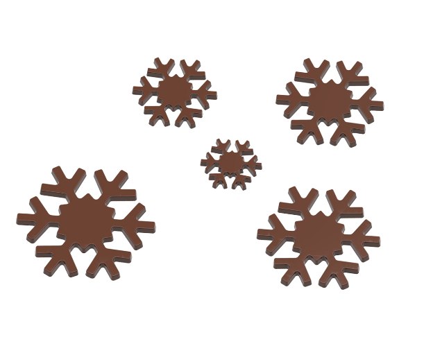 תבנית פוליקרבונט פתיתי שלג CW 1770