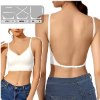לבן - חזייה טופ עם גב פתוח- Open bra back