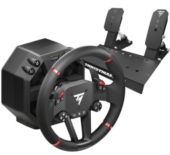 ערכת הגה ודוושות Thrustmaster Ferrari T598 עם Race Dash ו-Force Feedback ל-PlayStation/PC