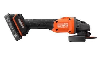 Black+Decker BCG6L8D1S-QW – מטחנת דיסק נטענת קלה ונוחה לתפעול.