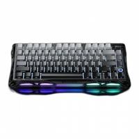 מקלדת גיימינג אלחוטית GravaStar Mercury K1 Gradient Black - ללא חריטה בעברית