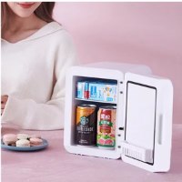 מיני-מקרר-חכם-4-ליטר-עם-תאורת-LED-ומראה–אחסון-קומפקטי-לבית-לרכב-וליומיום-1