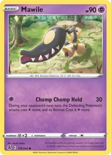 קלף בודד single פוקימון - mawile - Fusion Strike - 119/264