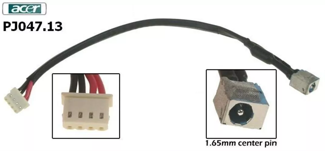 PJ 047.13 - Acer Aspire 5920 dc power jack שקע טעינה למחשב נייד אייסר
