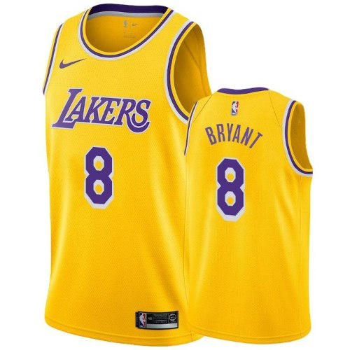 גופיית NBA לוס אנג'לס לייקרס צהובה 20/21 - #8 Kobe Bryant