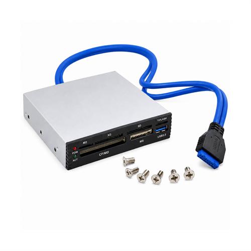 Premium 3.5" Front Bay Card Reader with USB 3.0