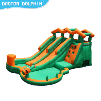 מתקן קפיצה מתנפח עם 2 מגלשות דגם ED73028