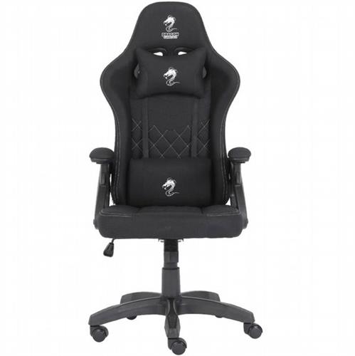 כיסא גיימינג בד Dragon Ace Pro שחור לבן