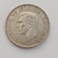 מטבע ​חצי כתר (Half Crown) בריטי, 1946 – המלך ג'ורג' השישי, שנת הכסף האחרונה