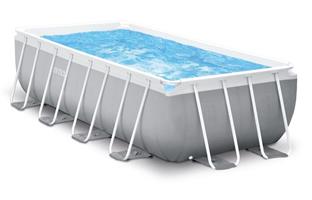 בריכה מלבנית Prism Frame Ultra ‎400×200×100‎ ס״מ | INTEX | מק״ט ‎26788‎ | קפיץ קפוץ
