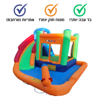 מתקן קפיצה מתנפח פרימיום עם מים – דגם W4034 מבית jumpy jump